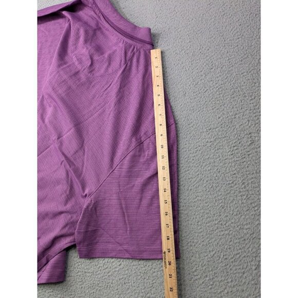 Van Heusen Flex Polo Shirt Mens 4XL Big & Tall Purple Natural Stretch - Picture 12 of 12